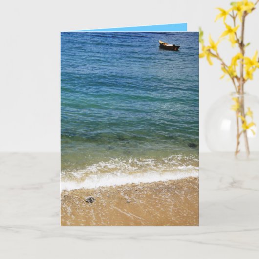 Carte canot (Fleur jaune)