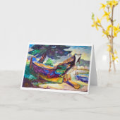 Carte Canot de guerre indien | Emily Carr | (Fleur jaune)