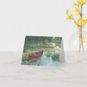 Carte Canot rouge (Fleur jaune)