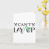 Carte Cant Lay Up Logo Funny Golf _1 (Fleur jaune)