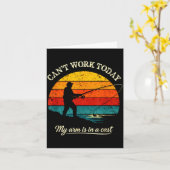 Carte Cant work arm is in a cast funny fishing (Fleur jaune)