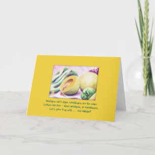 Carte Cantalopes et Légume Une pensée humoristique de vo