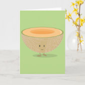 Carte Cantaloupe souriant (Fleur jaune)