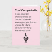 Carte Can'tComplain-itis A Funny Thinking Of You Poem (Fleur jaune)