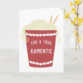 Carte Cantines "Ramentic" Saint-Valentin (Fleur jaune)