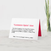 Carte Cantonese Opera Colorful (Dos)