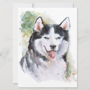 Carte Canvas à chien Husky