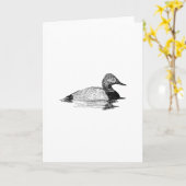 Carte Canvasback Line Art (Fleur jaune)