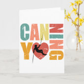 Carte Canyoneering I Love Canyoning Rappelling Lover (Fleur jaune)