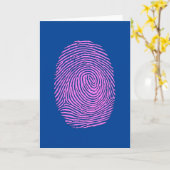 Carte Canyons de discussion avec des empreintes de doigt (Fleur jaune)