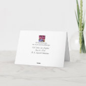 Carte Cap de diplôme+Rose-Personnaliser Nom et diplôme ! (Dos)