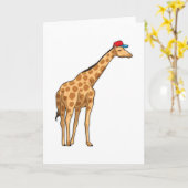 Carte Cap de girafe (Fleur jaune)