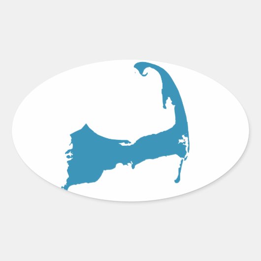 Carte Cape Cod autocollant (Devant)