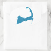 Carte Cape Cod autocollant (Sac)
