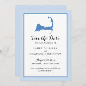 Carte Cape Cod de la brasserie bleu clair Mariage (Devant / Derrière)