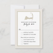 Carte Cape Cod | Menu Mariage RSVP (Devant)