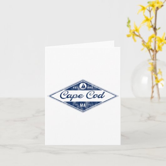 Carte Cape Cod vintage (Fleur jaune)