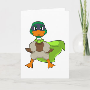Carte Cape de héros canard