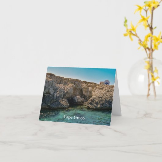 Carte Cape Greco, Chypre (Fleur jaune)