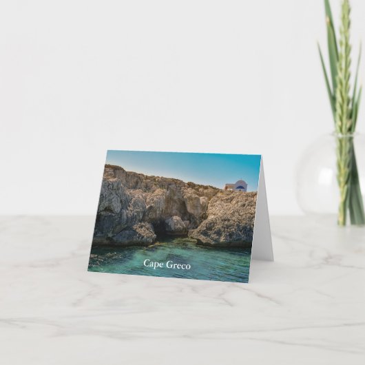 Carte Cape Greco, Chypre (Devant)