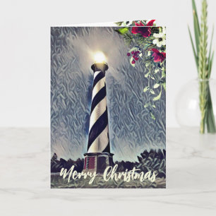 Carte Cape Hatteras Lighthouse Outer Banks OBX Noël