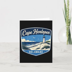 Carte Cape Henlopen Delaware phare plage océan