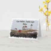 Carte Cape Neddick - Nubble Light (Fleur jaune)