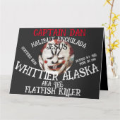 CARTE CAPITAINE DAN ENCHILADA JESUS WHITTIER ALASKA (Fleur jaune)