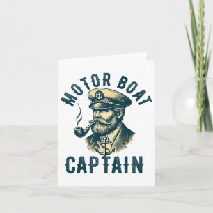 Carte Capitaine De Bateau À Moteur Pour Propriétaire De