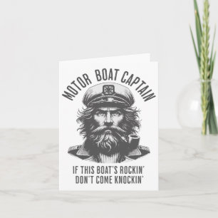 Carte Capitaine de bateau à moteur Si le Rockin de ce ba