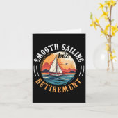 Carte Capitaine de bateau à voile navigation tranquille  (Fleur jaune)