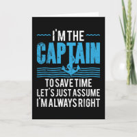 Capitaine de bateau drôle Supposons que j'ai toujo