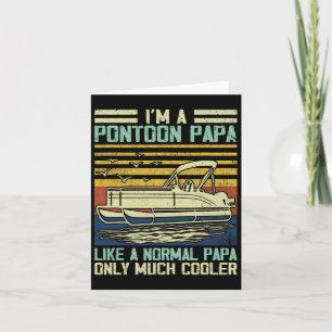 Carte Capitaine de bateau ponton Papa Gag Pontooning Voi