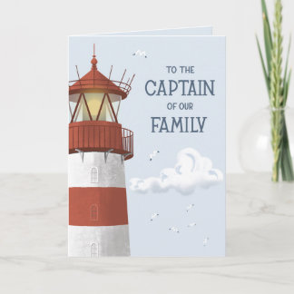 Carte Capitaine de notre famille – Fête des pères phare