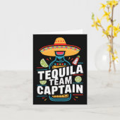 Carte Capitaine d'équipe de tequila Cinco De Mayo Fête F (Fleur jaune)