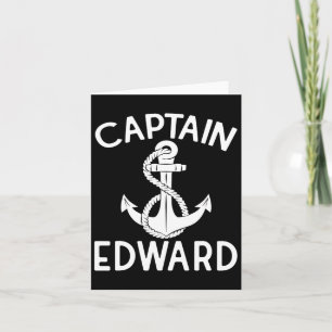 Carte Capitaine Edward Ancre Bateau de plaisance Bateau