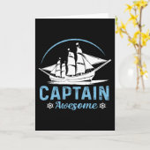 Carte Capitaine génial- Navigation cool (Fleur jaune)