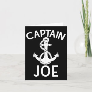 Carte Capitaine Joe Bateau Bateau Ancre Bateau