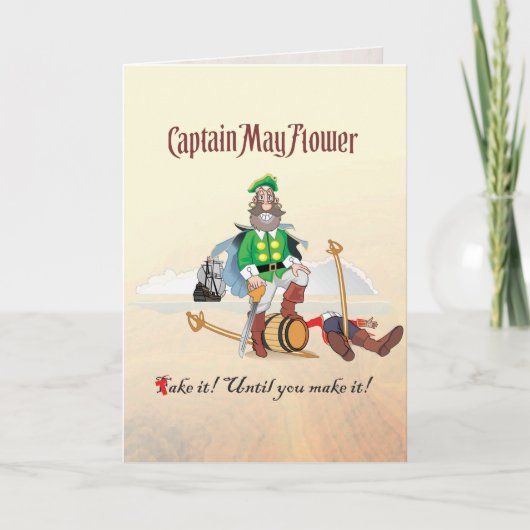 CARTE CAPITAINE MAYFLOWER'S RUM DIARIES. (Devant)