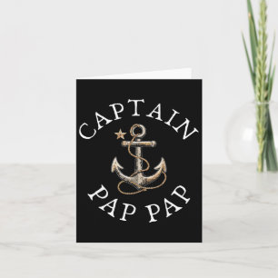 Carte Capitaine Pap Pap Bateau Voilier Grand-père Ancho