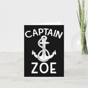 Carte Capitaine Zoe Bateau Voile Yacht 