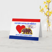 Carte Capitale de culture de l'Amérique Altal 2009 la (Fleur jaune)