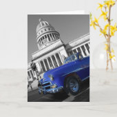 Carte Capitolio Old Blue Car (Fleur jaune)
