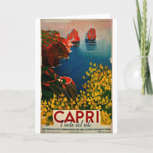 Carte Capri vintage L'Isola del Sole Italie