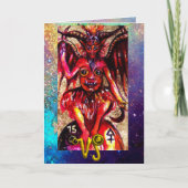 CARTE CAPRICORN, DEVIL, ASTROLOGIE TAROTE ZODIAC ANNIVER (Devant)