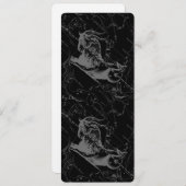 Carte Capricorne Constellation Hevelius 1690 sur Noir (Devant / Derrière)