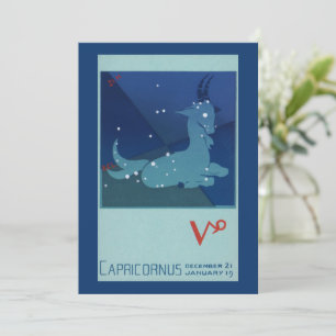 Carte Capricorne Constellation, Zodiaque Vintage, Astrol