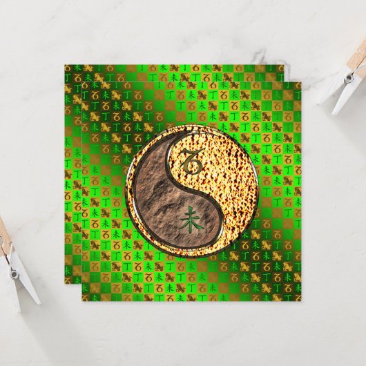 Carte Capricorne et chèvre de feu (Devant/Arrière en situation)