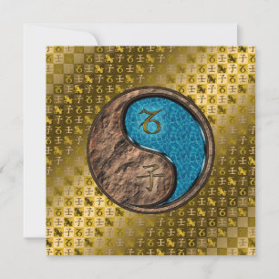 Carte Capricorne et Rat d'eau