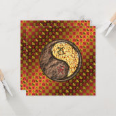 Carte Capricorne et Tigre de Feu (Devant/Arrière en situation)